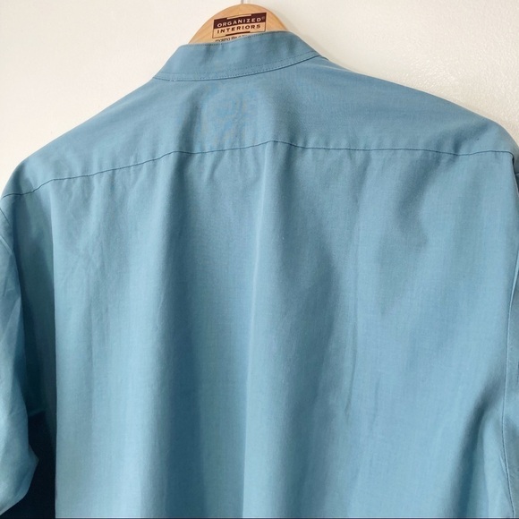 Bruttini Mandarin Collar Button Down Dress Shirt Size L - Picture 5 of 10